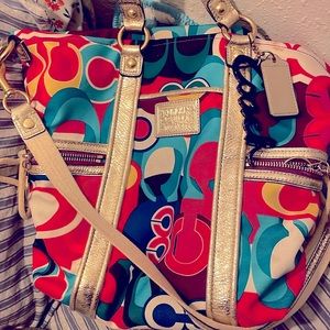 Multicolor Coach bag.